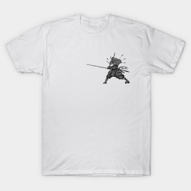 Traditional Japanese Samurai Warrior Fight Pose by Broken Line Design